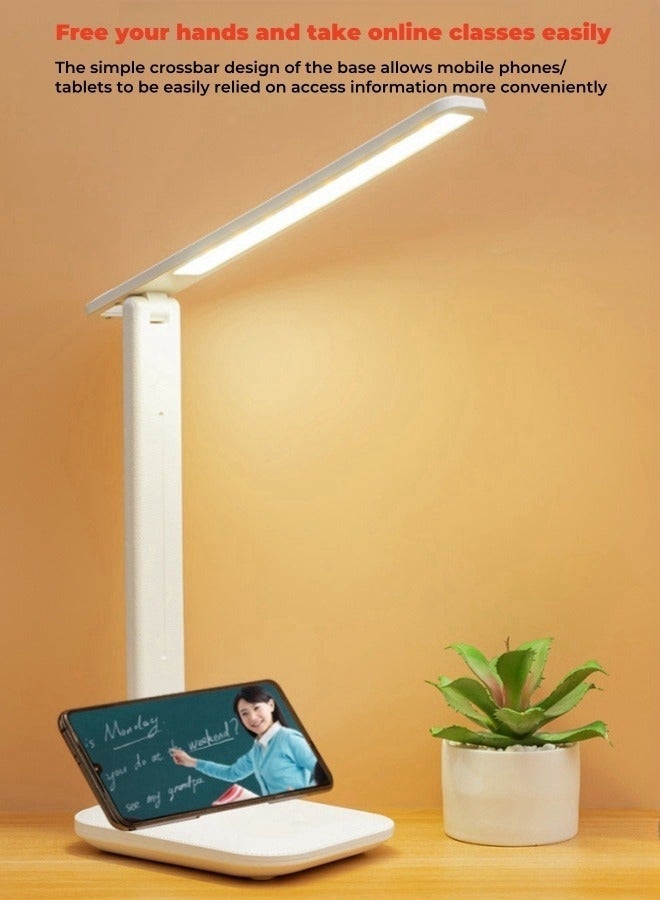 ارستيد مصباح طاولة LED قابل للطي لحماية العين مصباح سرير مزود بمدخل USB ضوء ليلي لمكتب النوم سكن الطلاب مصباح قراءة - Image 1